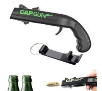 TAIXING Cap Gun Apribottiglie, Tappo Pistola Bottiglie Aperte Nero, Divertente Cavatappi Pistola per Feste in Casa, Barbecue allAperto, Gioco Creativo, Partito, Lancia i Tappi Oltre 5 Metri