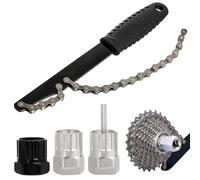 TAIXING Kit Catena Bici Frusta per Catena, Chiave a Frusta con Bici Chiave Pacco Pignoni Kit Attrezzi Catena, Frusta a Catena Freewheel Removal Tool Attrezzi Bici Chiave Ruota Libera