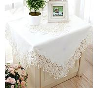TaiXiuHome Stile Bianco Europeo minimalista ricamo floreale tovaglia di pizzo Hollow Top decorazione di rettangolo circa 130x180cm