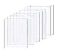 Taiyeestar 10 Pezzi Foglio Acrilico Trasparente da 1 mm, 10x15cm Lastre Acrilica Trasparente, Pannello Acrilica, Fogli di plastica,Fogli Acrilici Trasparenti per Display, Cornice, Pittura