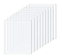 Taiyeestar 10 Pezzi Foglio Acrilico Trasparente da 1 mm, 13x18cm Lastre Acrilica Trasparente, Pannello Acrilica, Fogli di plastica,Fogli Acrilici Trasparenti per Display, Cornice, Pittura