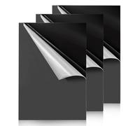 Taiyeestar 3 Pezzi Foglio Acrilico A3 nero, 42 x 29,7 Lastre pannelli acrilico, Pannello Acrilica, lastre in plastica Vetro acrilico per esposizione, pittura, 1,7mm