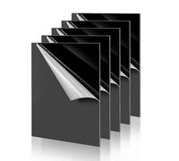 Taiyeestar 5 Pezzi Foglio Acrilico A4 nero, 29,7 x 21cm Lastre pannelli acrilico, Pannello Acrilica, lastre in plastica Vetro acrilico per esposizione, pittura, 1,7mm