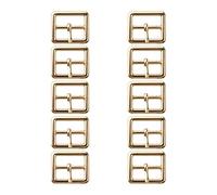 TAIYOU 10 pezzi Fibbie a Rullo in Metallo Fibbie Quadrate in Metallo Fibbie a Rullo Fibbia per Cintura per Borse Cinture Scarpe Fibbia Accessori Hardware - Oro