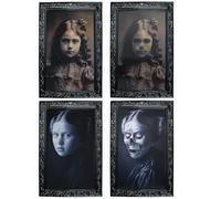 TAIYOU 2 immagini Halloween, decorazioni 3D horror da parete, ritratti cambiamento viso diverse angolazioni, per feste e castelli