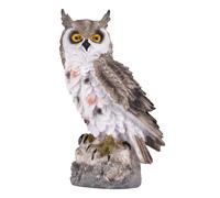 TAIYOU Simpatica statua di gufo statuette di gufo decorazione da giardino scultura ornamento regali per gli amanti dei gufi piccoli oggetti decorativi in resina figure di animali per giardino esterno