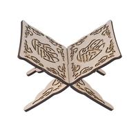 TAIYOU Supporto pieghevole in legno per libri aperti sacri e non, inclusi Corano, bibbie, libri di cucina e ricette, 25 x 17