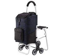 TAIYUESHAN Carrello della Spesa Walker Rollator con Sedile, ausili per la Mobilità Pieghevoli, Leggeri e Portatili, Grande capacità per Soddisfare Le Esigenze di acquisto quotidiane