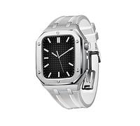 TAIYUESHAN Custodia in metallo militare per serie 7 SE 6 5 4 Accessori MOD Accessori Protezione Metal Protective Case con paraurti resistente alle shock in silicone 45 mm 44 mm