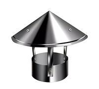 TAIYUESHAN Fine del Cappuccio per Pioggia per Pioggia per Tubo di Fumio con Camino in Acciaio Inossidabile, Acciaio Inossidabile da Camino 304, 10 cm (3,94 Pollici)
