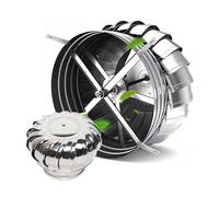 TAIYUESHAN Ventilatore del Tetto Non Elettrico Coperchio di sfiato dell'essiccatore Esterno, Uscita di sfiato dell'Aria di Rotazione del Camino, per Ventilatore per tetti a Rotazione Industriale del