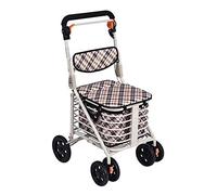 TAIYUESHAN Walker, Carrello della Spesa Walker Pieghevole a Quattro Ruote Carrello per Anziani Anziani Shopping per Passeggiate nel Tempo Libero