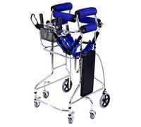 TAIYUESHAN Walker, deambulatore con Freno a 6 Ruote Rollator Walker Pieghevole ausilio per la deambulazione per la Mobilità - Altezza Regolabile per l'allenamento del Piede Che Fa Un Passo in Piedi