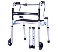 TAIYUESHAN Walker, Rollator Forniture per la Riabilitazione Stand Walker Pieghevole in Lega di Alluminio, Walker Regolabile per Il rollator da Allenamento con Sedile