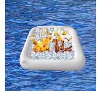 TAIZER Portabibite Gonfiabile,Portabicchieri Per Piscina,Portabicchieri Galleggiante Festa,Portabevande Gonfiabile Portabevande Galleggianti Vassoio Galleggiante Bar Galleggiante da Piscina