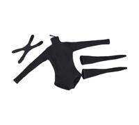 TAIZhiChen 1:6 Maniche Lunghe con Calzini Tubolari, Eleganti Accessori per Vestire Le Bambole, Abbigliamento Sportivo, Tutina per Figure Femminili da 12 Pollici, Nero