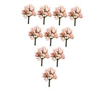 TAIZhiChen 10x Modelli di Alberi in Miniatura Accessori per la Creazione di Scene Forniture Architettura Piante Finte Alberi Artificiali Ornamento del Paesaggio, 6.5 Cm di Altezza