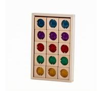 TAIZhiChen 15 Pezzi Blocchi di Legno Traslucidi | Luminosi, blocchi Legno con Inserti Trasparenti, Educativi, Giocattolo, per Scuola Dell'infanzia, Bambini, Neonati