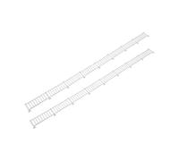 TAIZhiChen 2 Pezzi Modelli di Recinzione Scenario Decorazione puntello Bianco Accessori per modellismo Mini guardrail Modello ringhiera del Treno per diorami, Scala 1:35