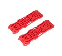 TAIZhiChen 2X Rampe per Scale di Sabbia Facili da installare, Pezzi di Ricambio per Simulazione, modifiche e aggiornamenti per Auto da Arrampicata RC TRX4 1:10, Rosso