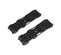 TAIZhiChen 2X Rampe per Scale di Sabbia Facili da installare, Pezzi di Ricambio per Simulazione, modifiche e aggiornamenti per Auto da Arrampicata RC TRX4 1:10, Nero