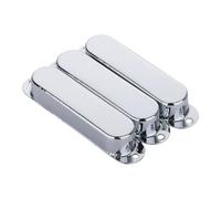 TAIZhiChen 3 Pezzi di Copertura per Pickup per Chitarra Chiusa, Accessori di Ricambio per Strumenti in Ottone, Da Rimuovere, Coperture per Pickup Sing, Argento