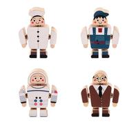 TAIZhiChen 4 Blocchi di Legno Ad Incastro, Un Gioco di Apprendimento Precoce per Sviluppare Le capacità Motorie Fini E Promuovere L'apprendimento Precoce, Style B