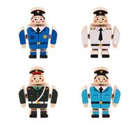 TAIZhiChen 4 Blocchi di Legno Ad Incastro, Un Gioco di Apprendimento Precoce per Sviluppare Le capacità Motorie Fini E Promuovere L'apprendimento Precoce, Style C