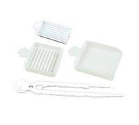 TAIZhiChen 4 pezzi da 2,6 mm Mini perline fusibili, allineatori, risparmio di tempo, set di strumenti per perline artigianali, vassoio di raccolta, Bianco