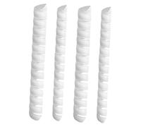 TAIZhiChen 4 Pezzi di Protezione per Alberi, Protezione da Cervi, Animali, Tosaerba, Decespugliatori, Protezione per Piante, Guaina Protettiva a Spirale per Anim, Bianco