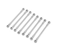 TAIZhiChen 8X Accessori per Asta di Fissaggio del Telaio dell'auto RC Ricambio Robusto Accessori Fai da Te in Metallo per Riparazione Professionale per 1/12, Argento