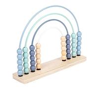 TAIZhiChen Arcobaleno, Perline di Legno Arcobaleno per Contare, Educazione Matematica per La Prima Infanzia, Giocattolo in Legno 2 in 1 per Bambini in età, Blu