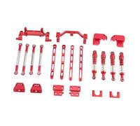 TAIZhiChen Asta dell'asse dell'auto RC Parte dell'auto RC Sostituzione Professionale Accessori di Facile Installazione Lega di Alluminio per Modifica, Rosso, Style a