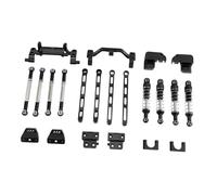 TAIZhiChen Asta dell'asse dell'auto RC Parte dell'auto RC Sostituzione Professionale Accessori di Facile Installazione Lega di Alluminio per Modifica, Nero, Style a