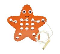 TAIZhiChen Baschetta per lavagna in legno Attività giocattoli per giocattoli per le competenze motorie educative per 3 4 anni Regalo per bambini, Forma Stellare