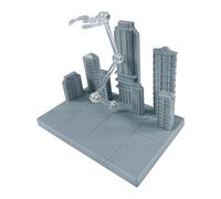 TAIZhiChen Base espositiva Modello Multiuso con Sfondo Urbano per Collezione per, Grigio 14.5x9.5x11cm
