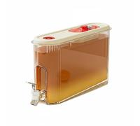 TAIZhiChen Beverage Dispenser Distributore di Bevande Brocca con Rubinetto Contenitore Filtro Separatore Materiale PP Adatto a Feste Uso Familiare Riunioni, Rosso