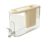TAIZhiChen Bollitore per Acqua Fredda con Rubinetto, Dispenser per Bevande, Contenitore per Bevande di Uso Quotidiano in Cucina, Giallo