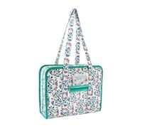 TAIZhiChen Borsa per progetti di ricamo, custodia per il trasporto, portatile, grande capacità con maniglia, organizer da viaggio per lavori all'uncinetto