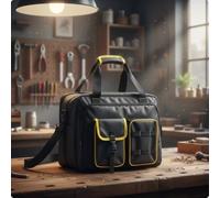 TAIZhiChen Borsa Portautensili con Tracolla Imbottita Borsa Porta Pc da Lavoro Robusta Valigetta con Tracolla per Tecnici, Carpentieri, Cantiere