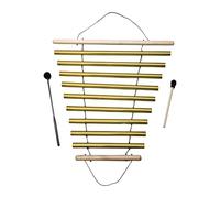 TAIZhiChen Campanelli Eolici a 9 Note, per Meditazione E Consapevolezza, a Fila Singola, Strumento a Percussione per Insegnanti, Gestione Della Classe, oro