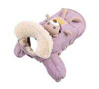 TAIZhiChen Cappotto Invernale per Cani, Vestiti Invernali per Animali Domestici, Completo Antivento, Morbido Trapuntato, con Foro per Il Guinzaglio per Camminare, Pink M