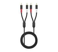 TAIZhiChen Cavo di Collegamento Audio RCA a RCA Lettore Audio Pratico Cavo Amplificatore TV Portatile Stabile per Mixer, 5m