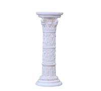 TAIZhiChen Colonna Romana Classica Top Rotondo Piedistallo Uso Interno Ed Esterno Decorativa per Composizioni Floreali, Giardino, Colonna Romana Alta 75,5 Cm