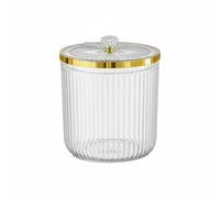 TAIZhiChen Contenitore per Alimenti Barattolo per Cereali E Pasta Dispenser Ermetico Trasparente Organizer Cucina con Coperchio Decorativo E Valvola Adatto a Uso Domestico Ufficio, Trasparente, 5L
