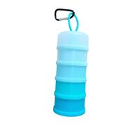 TAIZhiChen Contenitore per Proteine, Contenitore per Alimenti, Regalo Pratico, Distributore di Proteine, 4 Scomparti, Impilabile, per L'allenamento in Palest, Blu