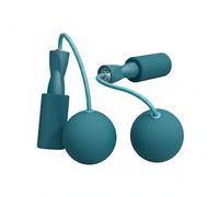 TAIZhiChen Corda da Salto con Sfere Cuscinetti a Sfera Corda da Allenamento con Maniglie Anti Groviglio Attrezzatura Fitness per Interni, Sport, Blu Pavone