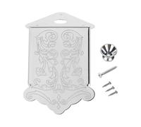 TAIZhiChen Cordiera di Ricambio per 8 Corde, Struttura Chiusa, Robusta Ed Elegante, con Viti di Fissaggio, Realizzata in Metallo con Piastra Protettiva per, Argento