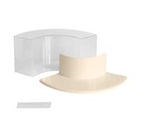 TAIZhiChen Custodia Trasparente per Bambole di Peluche, Protezione Antipolvere per Angoli da Parete per Mini Giocattoli di Peluche, Beige