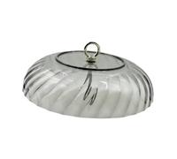 TAIZhiChen Deflettore per Mangiatoia per Uccelli, Copertura per Mangiatoia, Riparo per Mangiatoia, Cupola Protettiva Multiuso Resistente alle Intemperie da 25 Cm, Nero